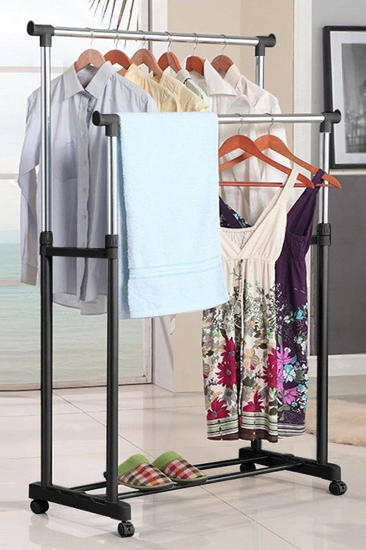 Double Pole Cloth Rack – URBAN PANDA