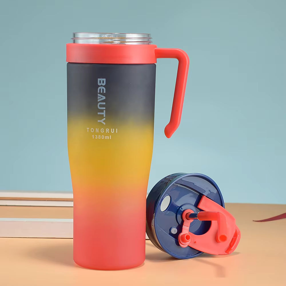 3 Pcs Sports Gradient Color Water Bottle