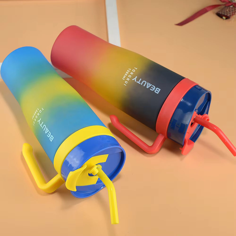 3 Pcs Sports Gradient Color Water Bottle
