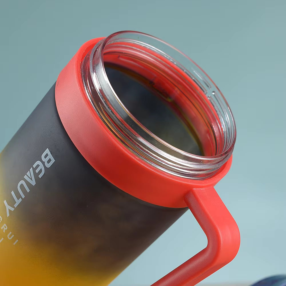 3 Pcs Sports Gradient Color Water Bottle