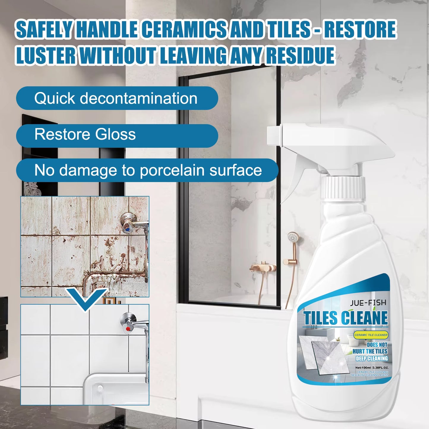 Jue-Fish Tile Cleaner