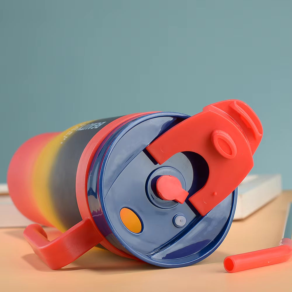 3 Pcs Sports Gradient Color Water Bottle