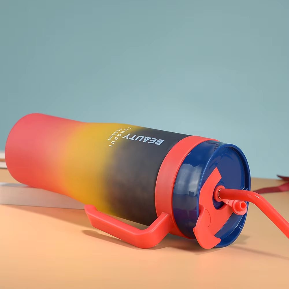 3 Pcs Sports Gradient Color Water Bottle