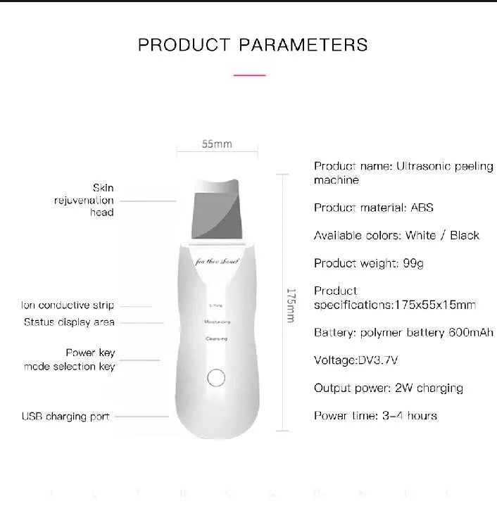Ultrasonic Facial Scrubber