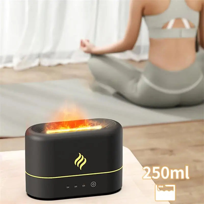 7 Color Air Humidifier Flame Lamp