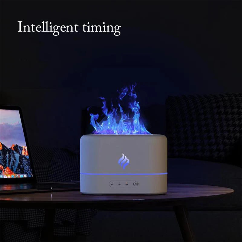7 Color Air Humidifier Flame Lamp