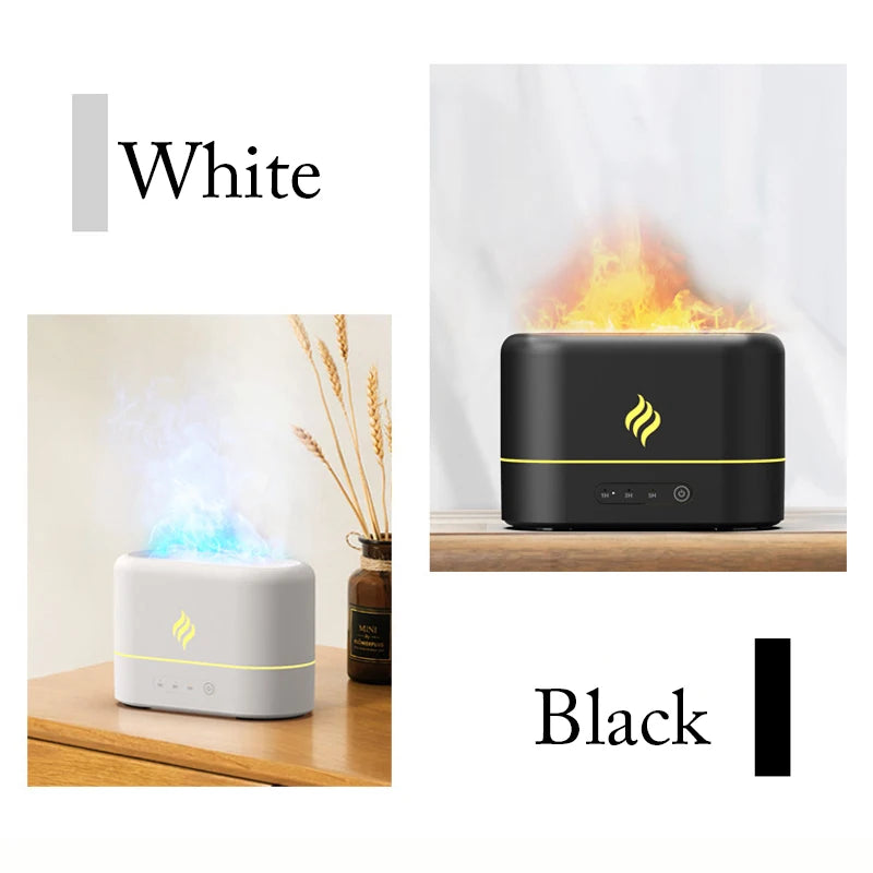 7 Color Air Humidifier Flame Lamp