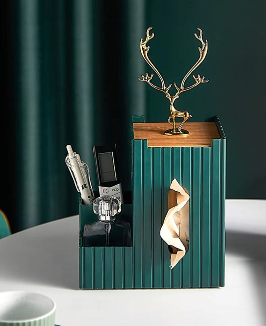 Luxury Golden Deer Tissue Box