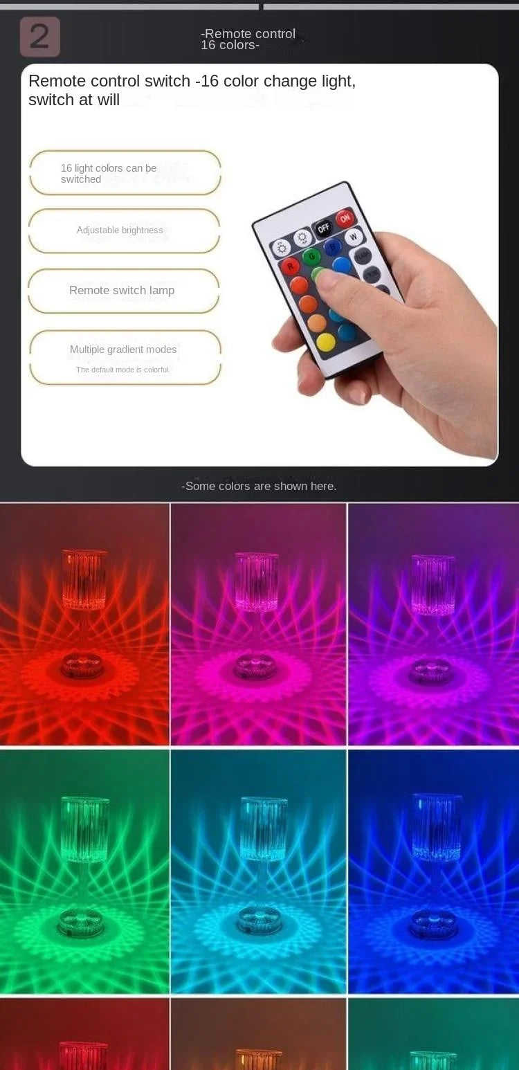 Diamond Design Crystal LED Night Light