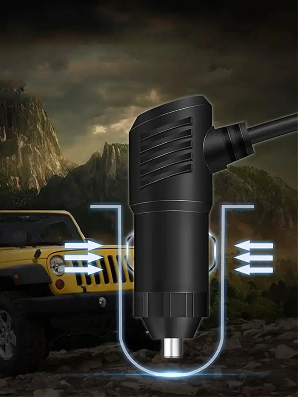 120W 3 Socket Car Charger Adapter