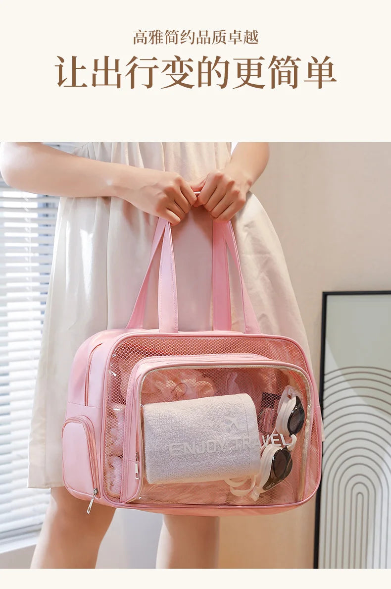 Clear Waterproof Travel Toiletry Bag