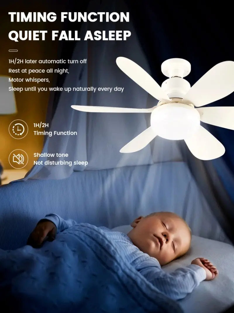 Flower Celling Fan With Light - E27