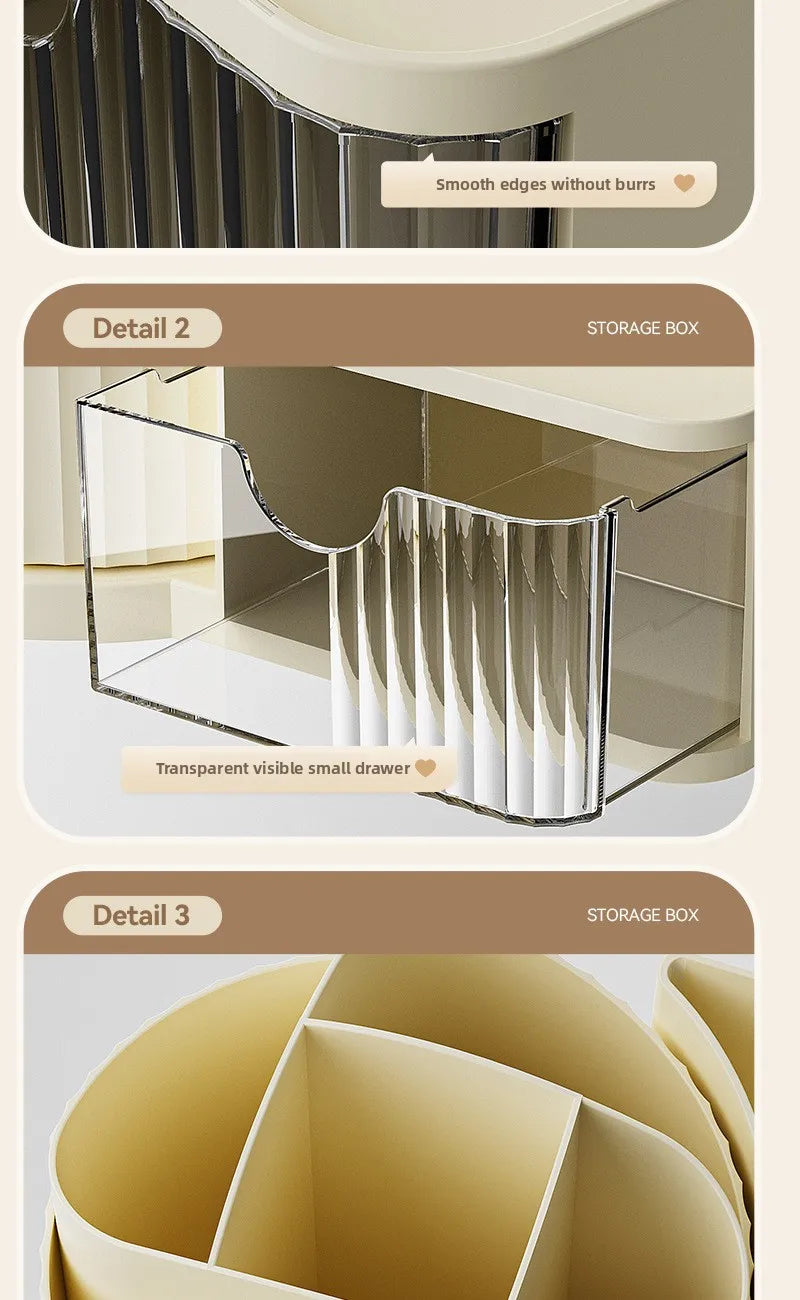 2 In 1 Rotating Stationary Organizer