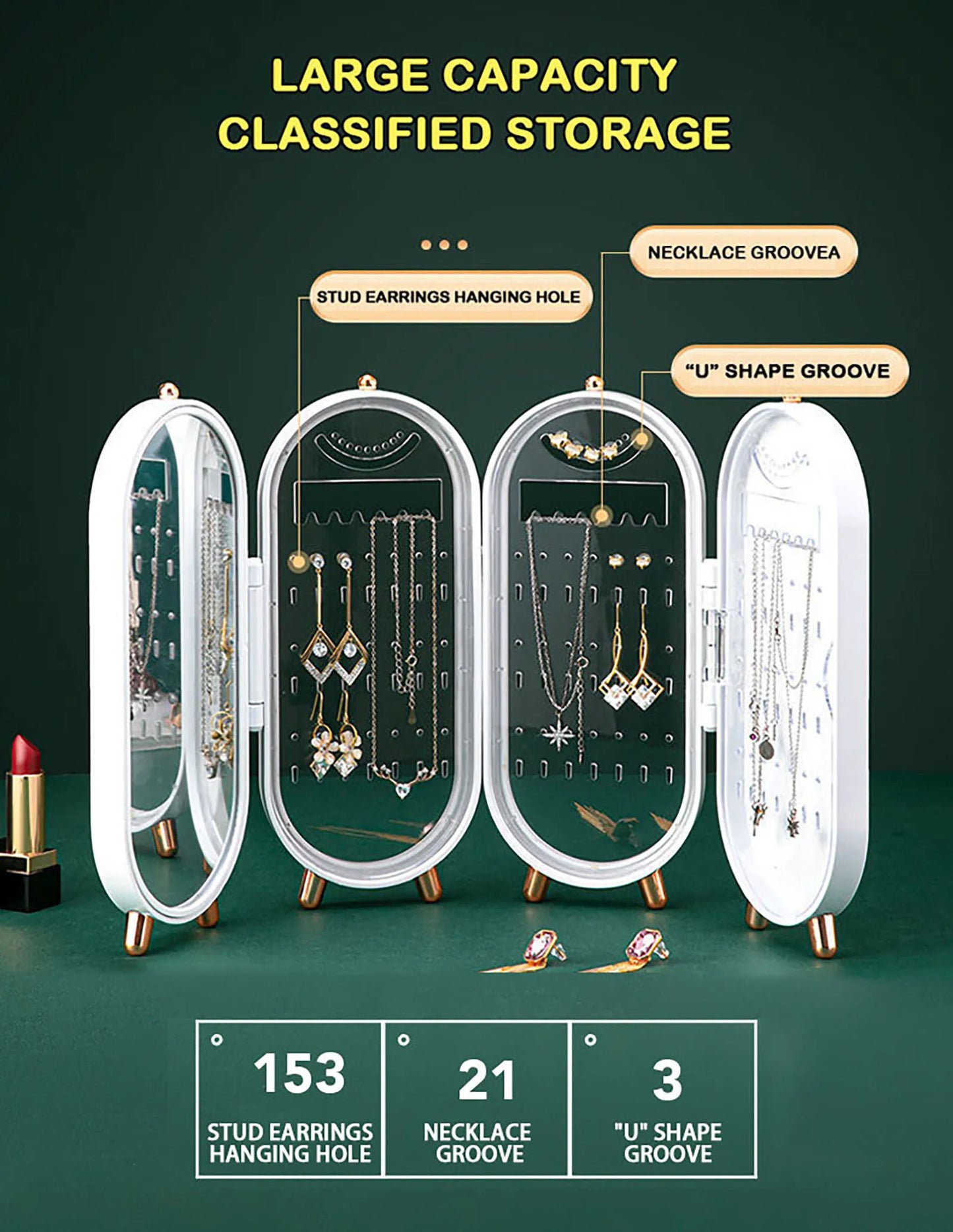 4 Layer jewelry screen box