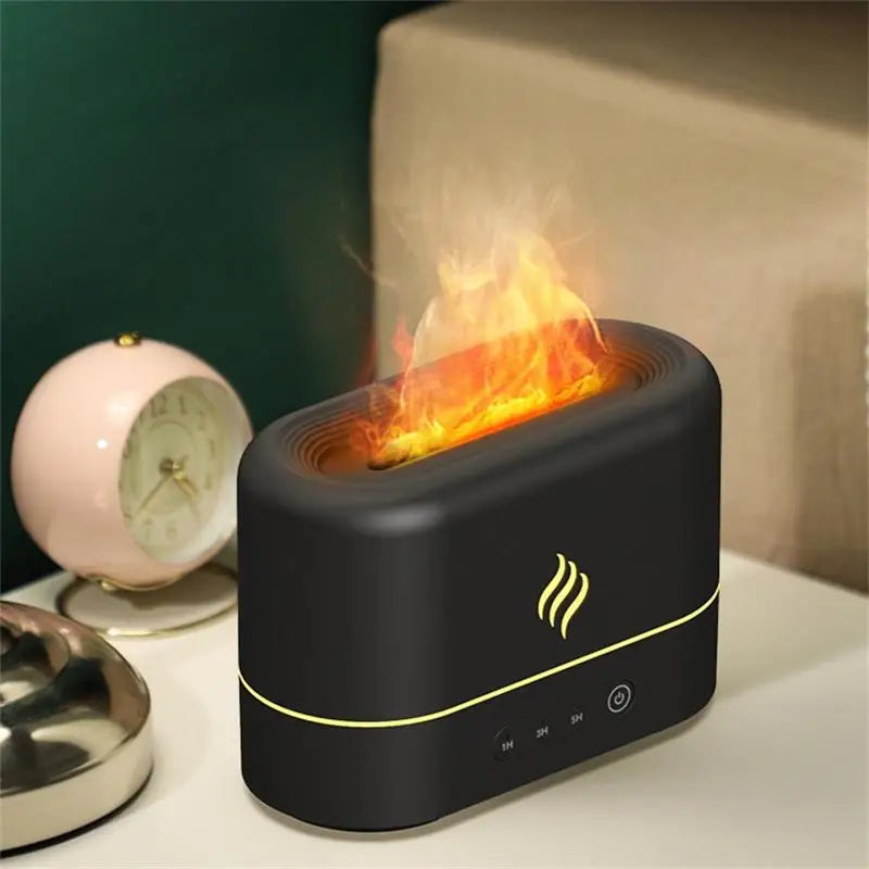 7 Color Air Humidifier Flame Lamp