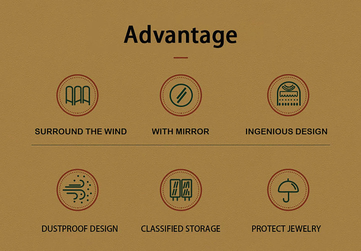 4 Layer jewelry screen box