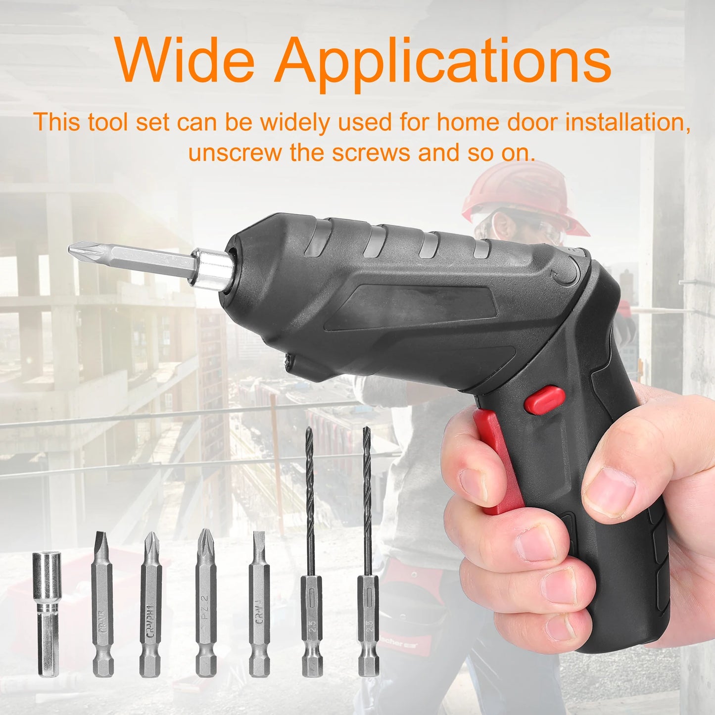 48 Pcs Cordless Screw Driver 4.2V