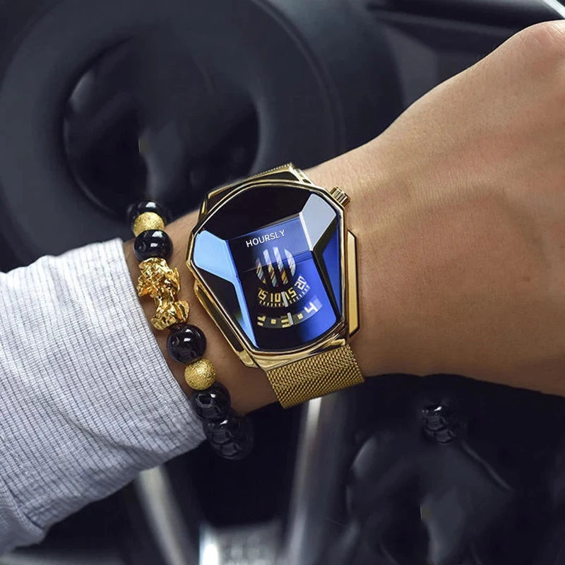 Viokai Golden Mens Watch