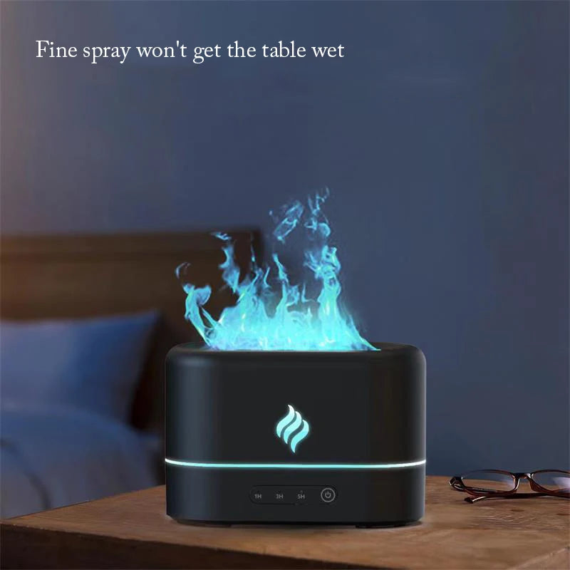 7 Color Air Humidifier Flame Lamp