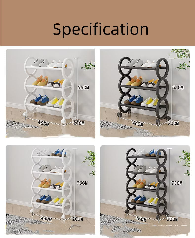 4 Layer Circle Type Shoe Rack