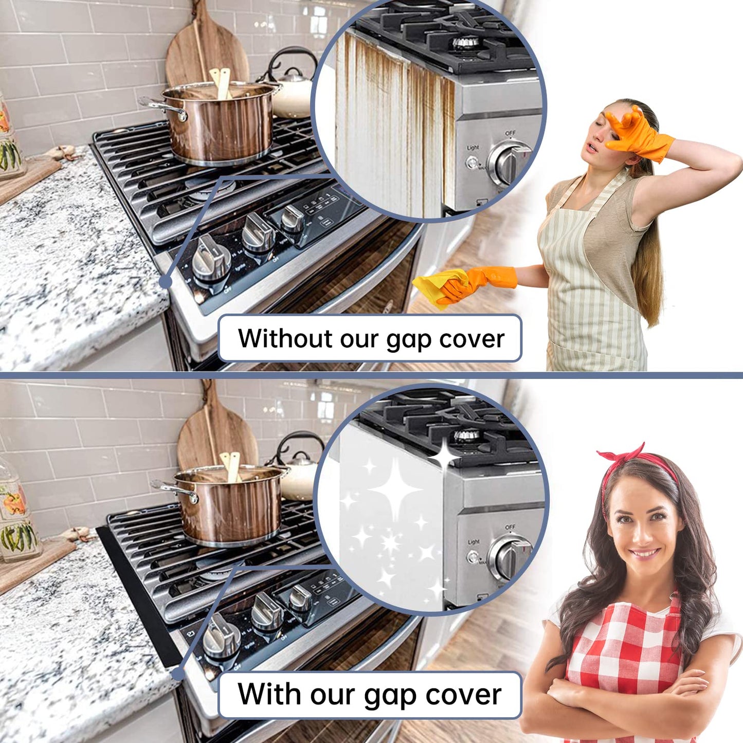 Silicone Kitchen Stove Gap Cover