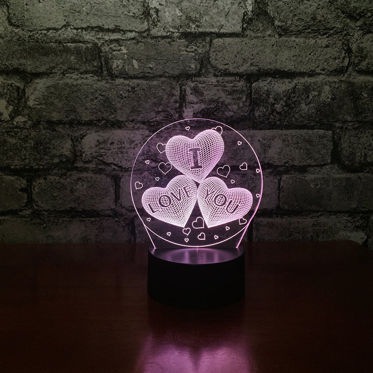 I Love You 3D Night Light