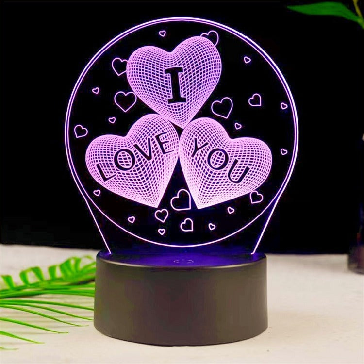 I Love You 3D Night Light