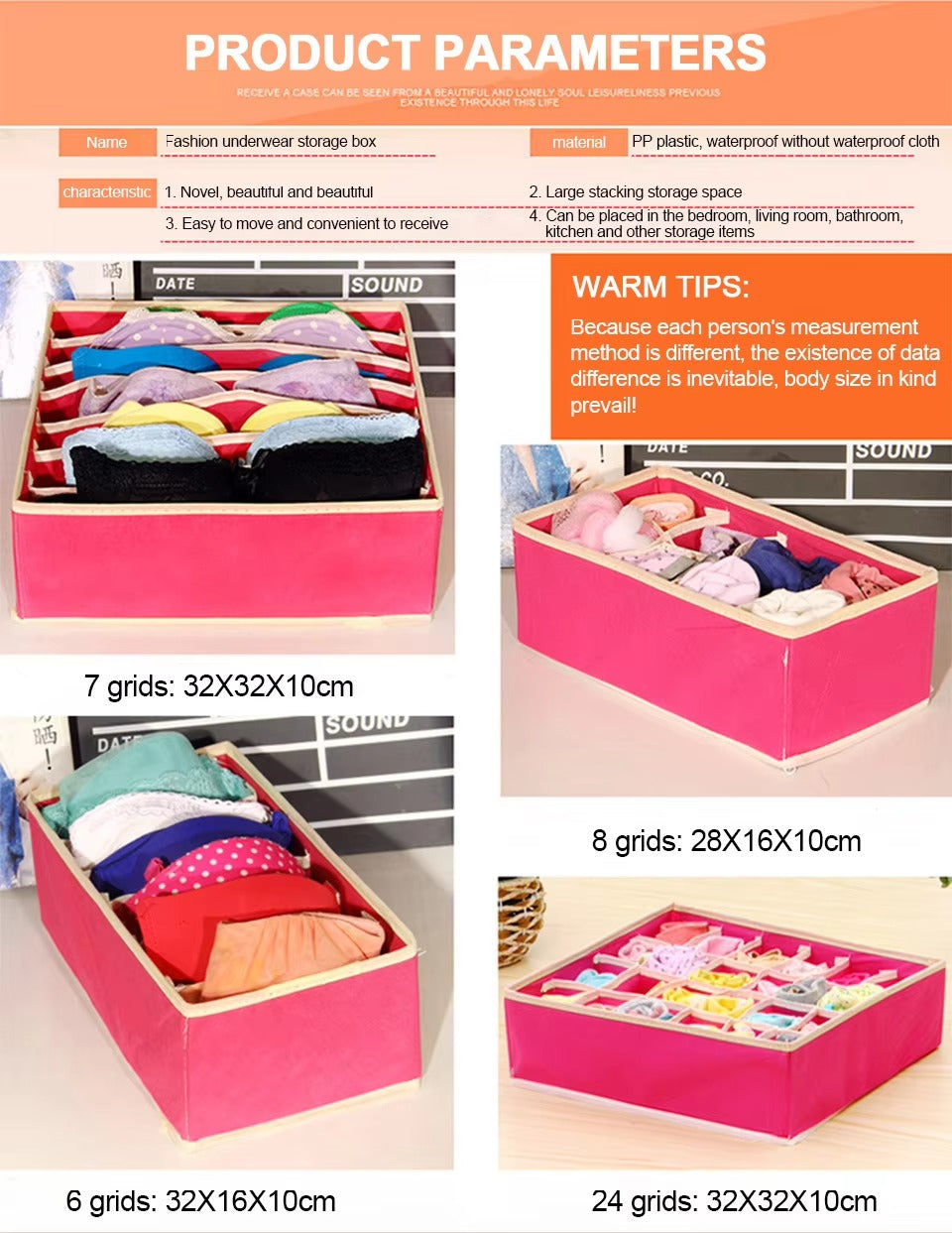 4 Pcs Closet Organizer