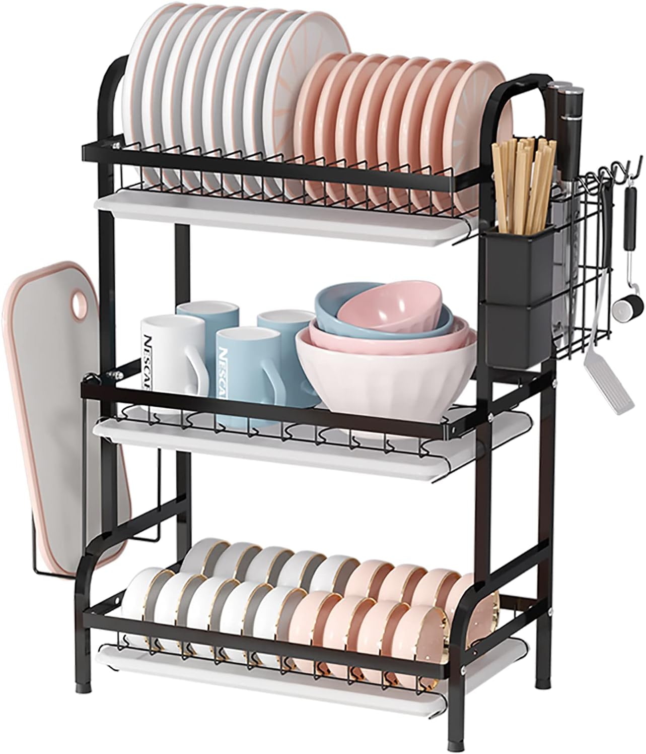 3 Tier Stainless Steel Dish Drying Rack