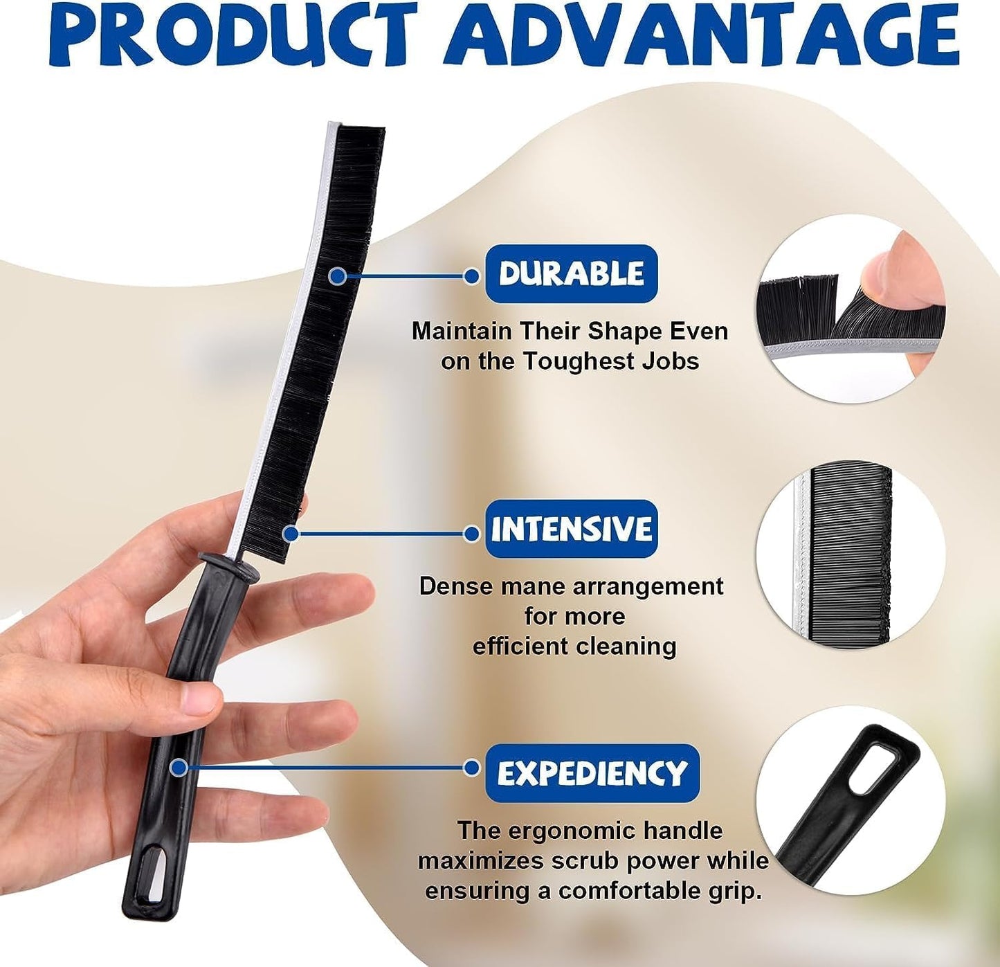 2 Pcs Multi Functional Long Gap Brush