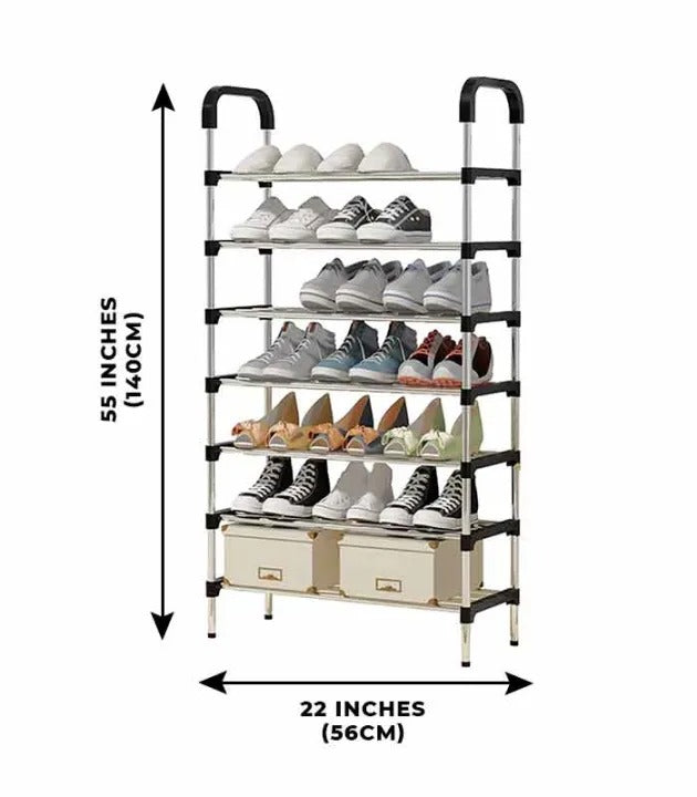 7 Layer steel Shoe Rack