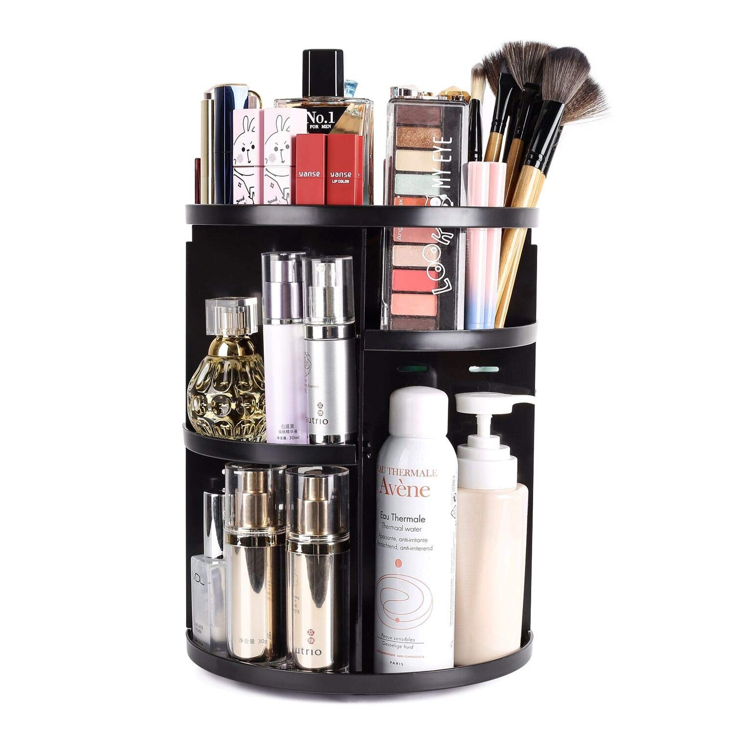 360 rotatable & stable cosmetic organizer