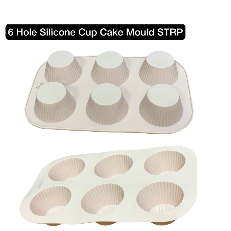 6 Hole Silicone Cup Cake Mold - STRP