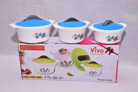 Microline Vivo Cassrole Set - 3 Pcs