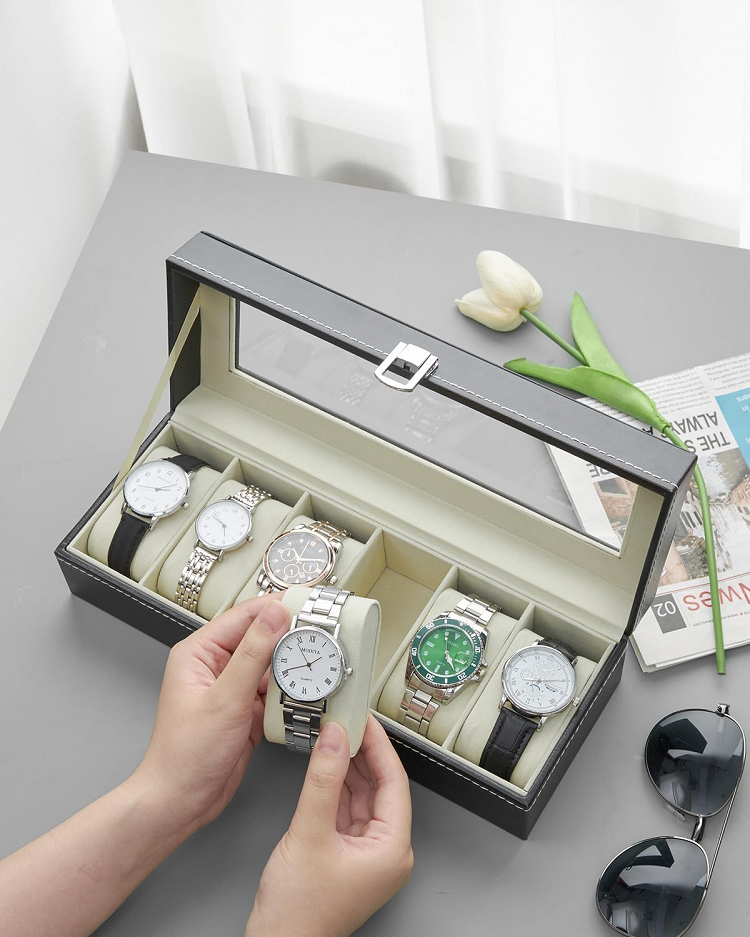 6 Slot Watch Storage Box