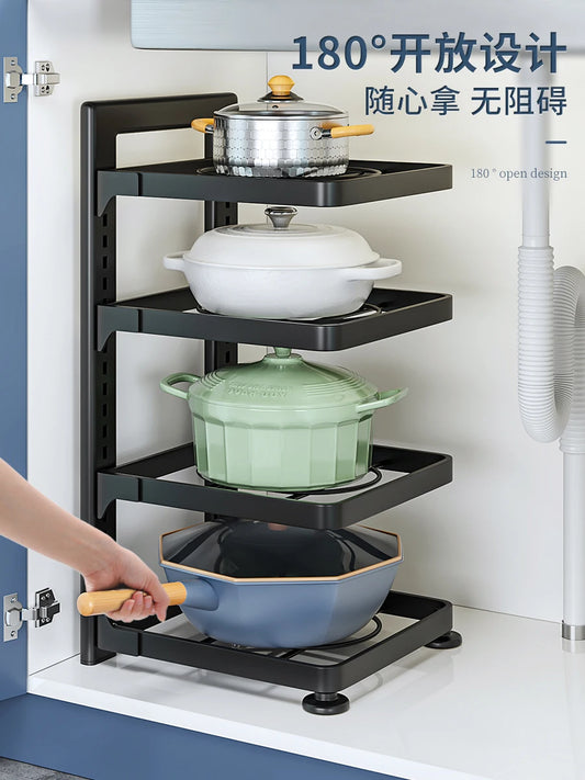 4 layer Pot Storage Rack