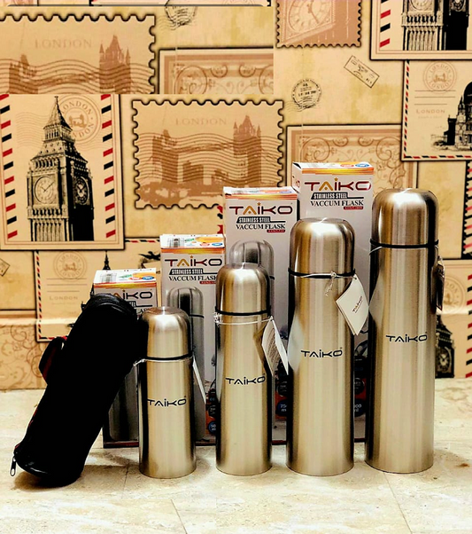 Taiko Stainless Steel Flask With Pouch - 1000ml