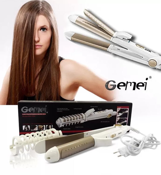 Gemei GM-2961 2 in 1 Hair Straightner