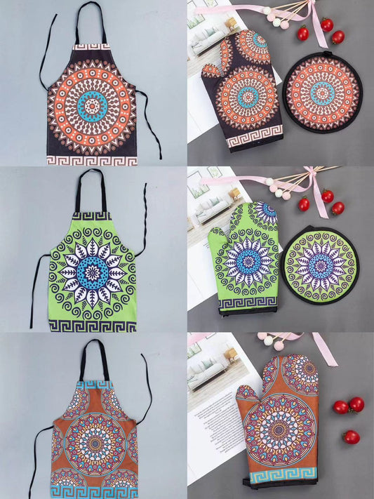 Apron, Glove & Pot Holder