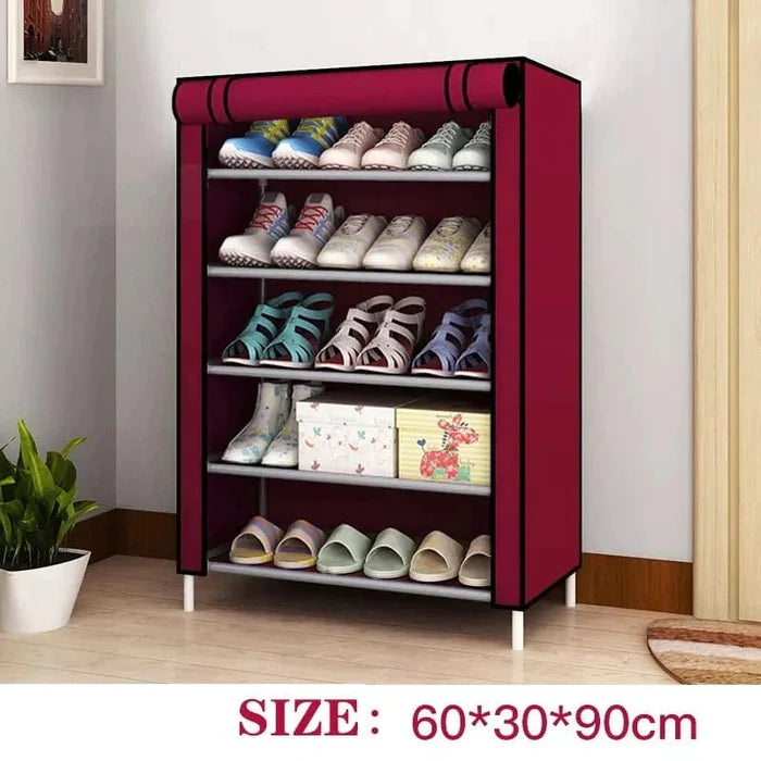 5 Layer Shoe Rack with Cover