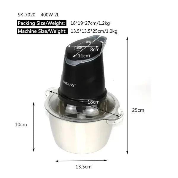 Sokany SK-7020 Electric Chopper