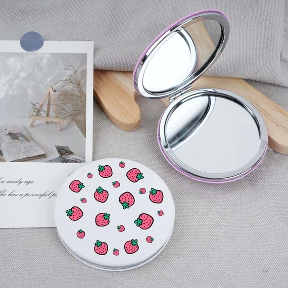 Metal Pocket Mirror - Printed Design
