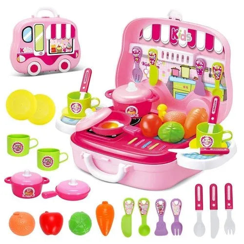 Kids Play Cooking Truck Set