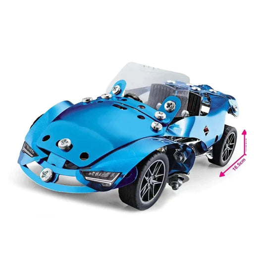 Metal Car Construction Set - 208 Pcs
