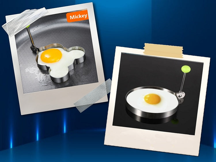5 Pcs Mickey & Round Shape Egg Mold