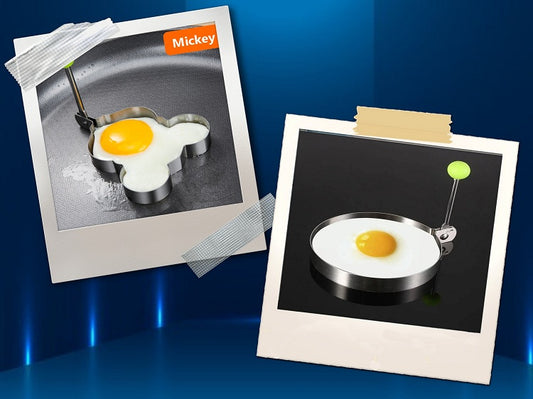 5 Pcs Mickey & Round Shape Egg Mold