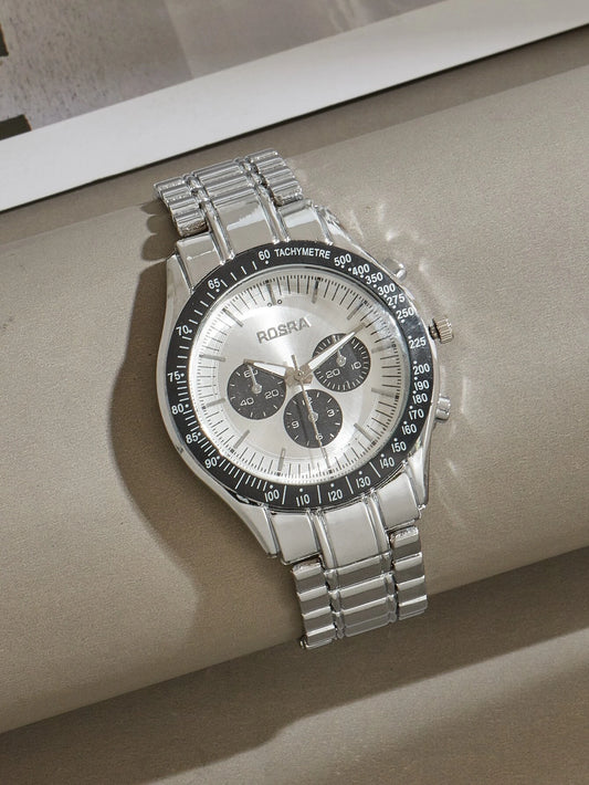 Rosra Sliver Pointer Dial Mens Watch