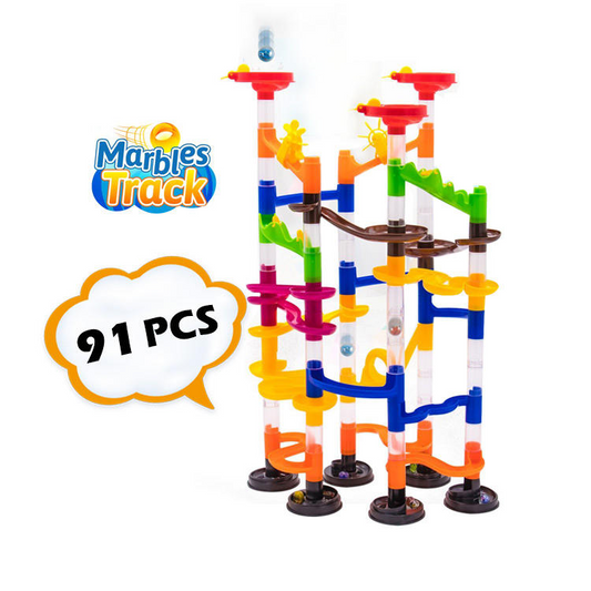 91 Pcs Marble Track Run Ball Game