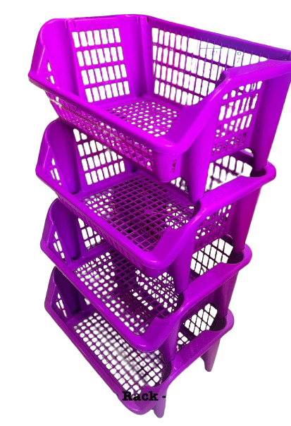 4 Layer Plastic Vegetable Rack - R
