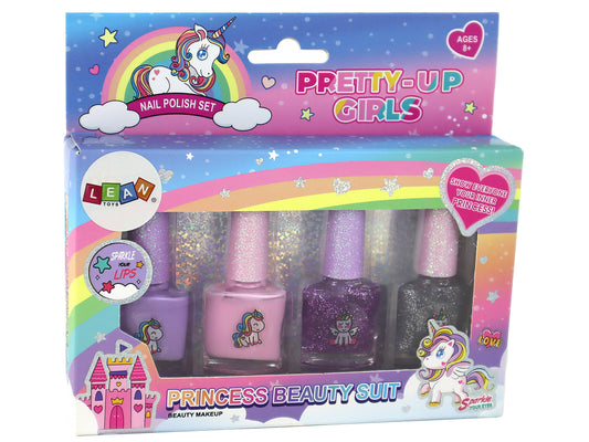 Unicorn Nail Polish Set - 4 Pcs